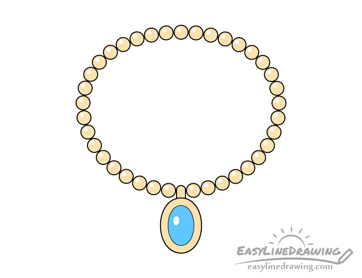 Necklace drawing
