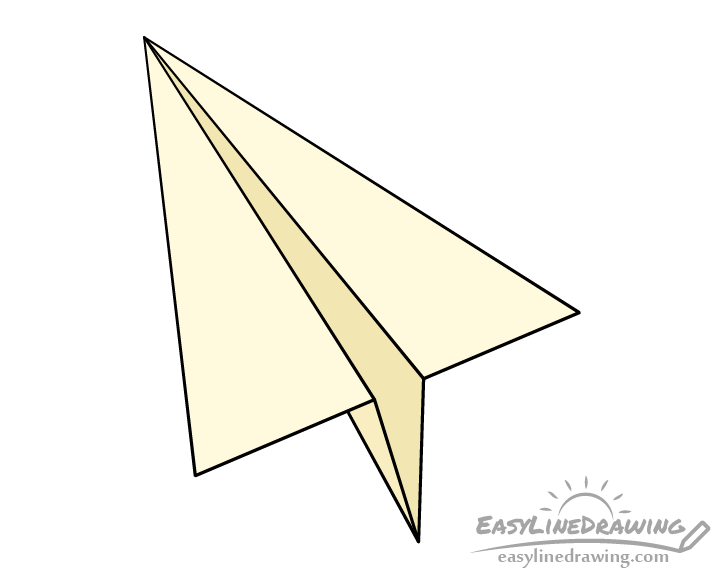 Paper airplane drawing