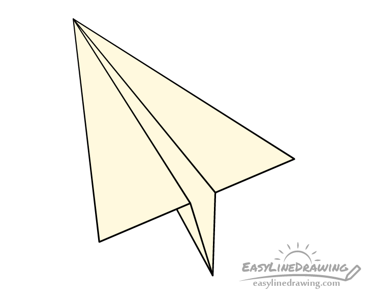 Paper airplane drawing coloring