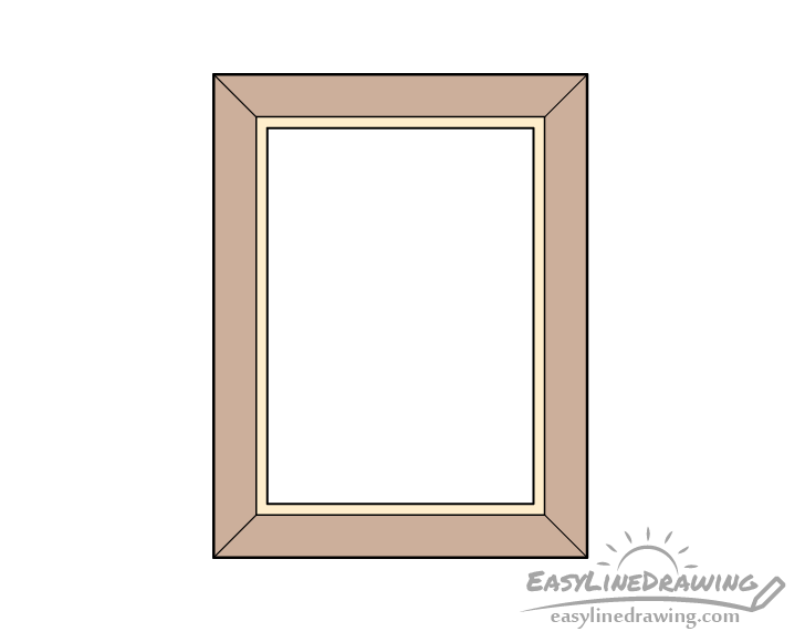 Picture frame drawing coloring