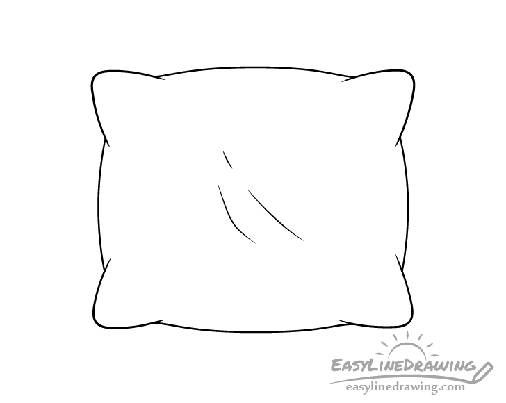 Pillow line drawing