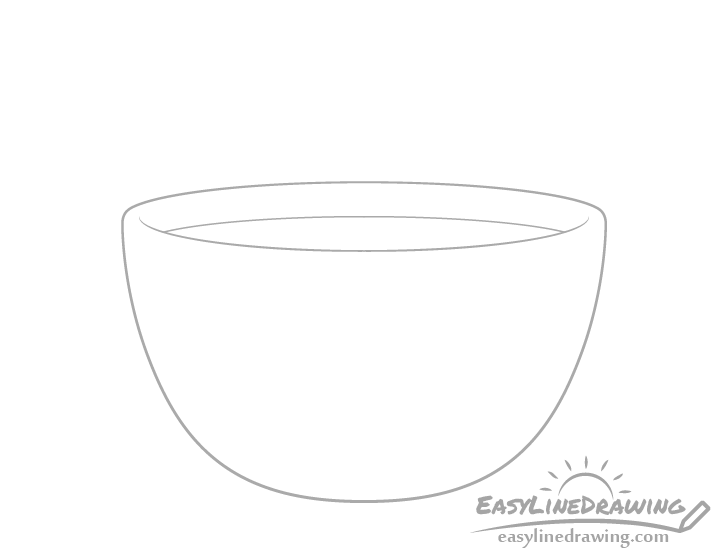 Soup bowl soup drawing