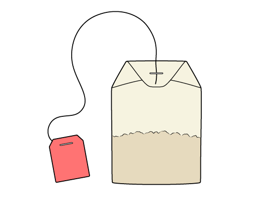 Tea bag drawing tutorial