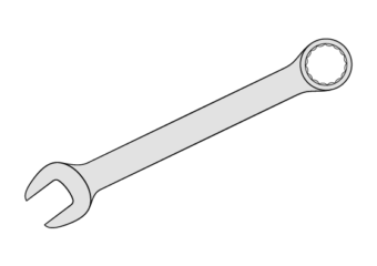 How to Draw a Wrench Step by Step