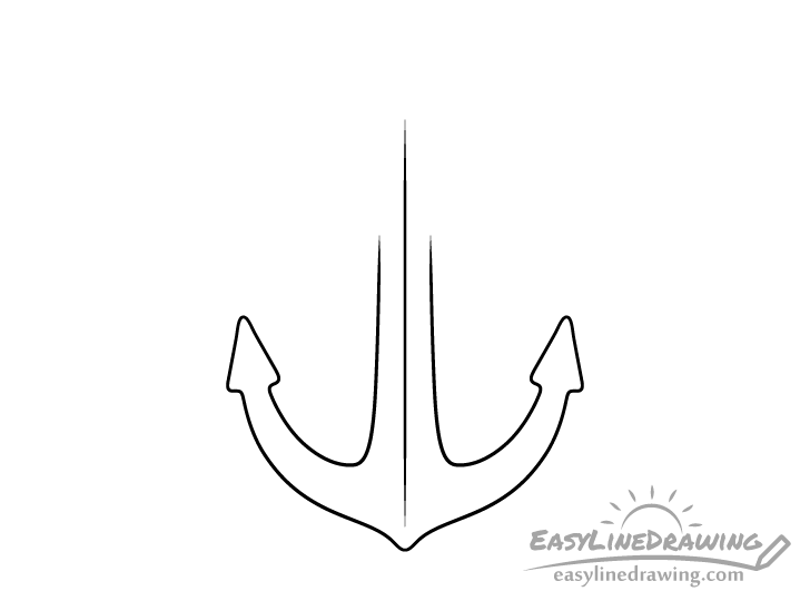 anchor flukes drawing