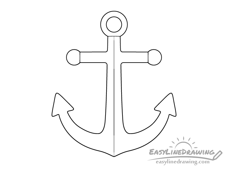 Anchor line drawing