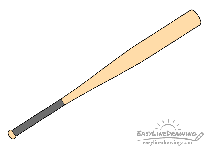 Baseball bat drawing