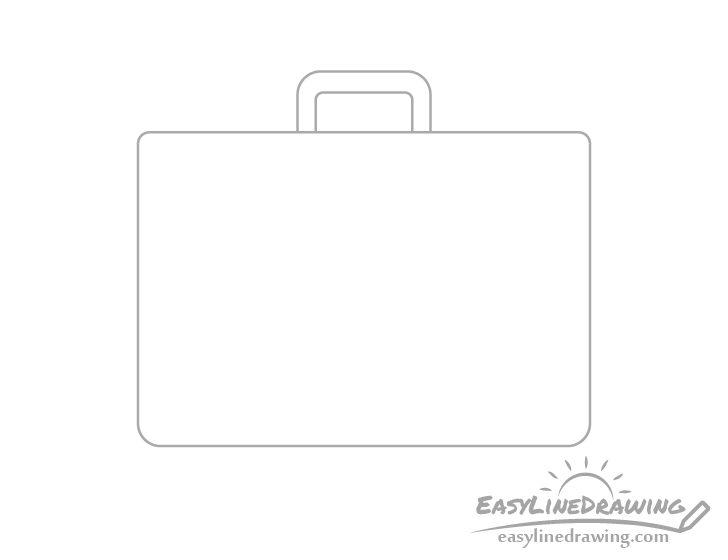 Briefcase handle drawing