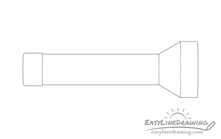 Flashlight cap drawing