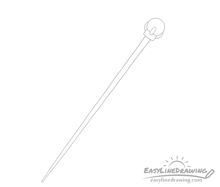 Magic staff prongs drawing