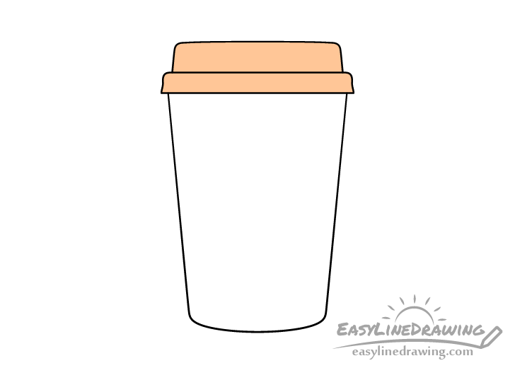 Paper coffee cup drawing