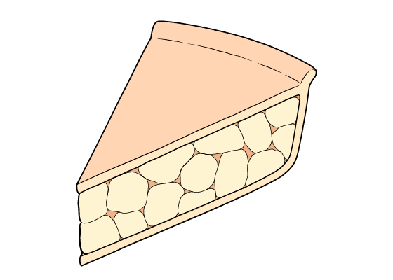 Pie slice drawing