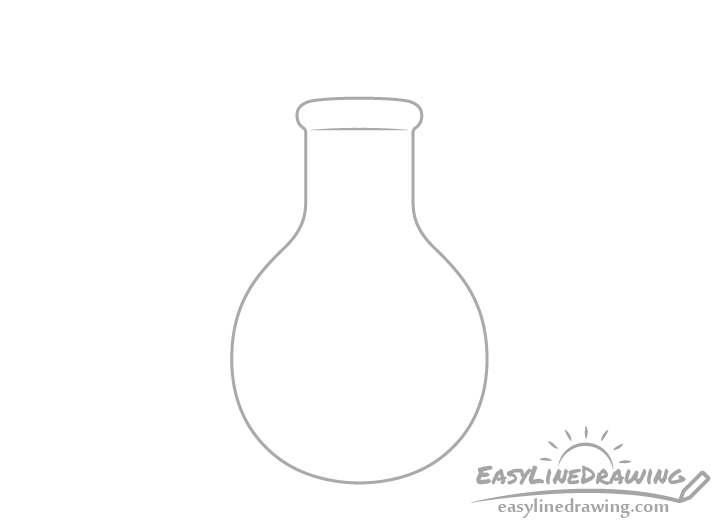 Potion bottle rim drawing