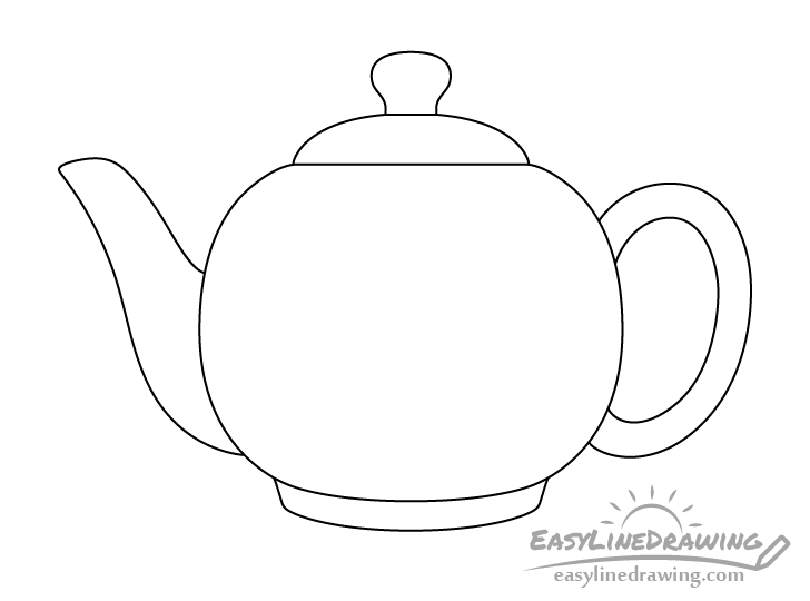 Vintage Tea Kettle Image  Tea Kettle Drawing Transparent PNG  1600x1461   Free Download on NicePNG