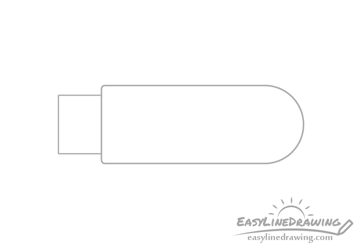 USB stick connector drawing