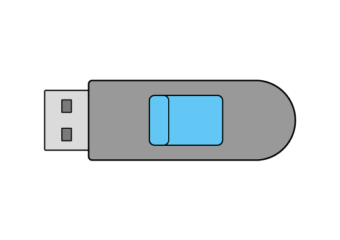 How to Draw a USB Stick Step by Step