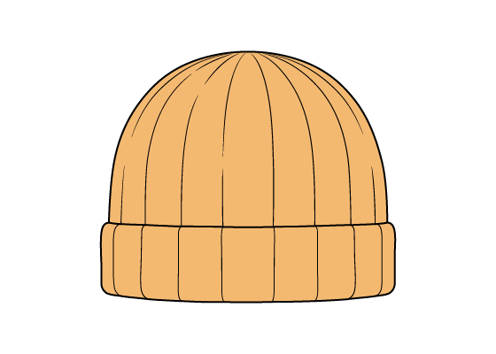 Beanie hat drawing tutorial