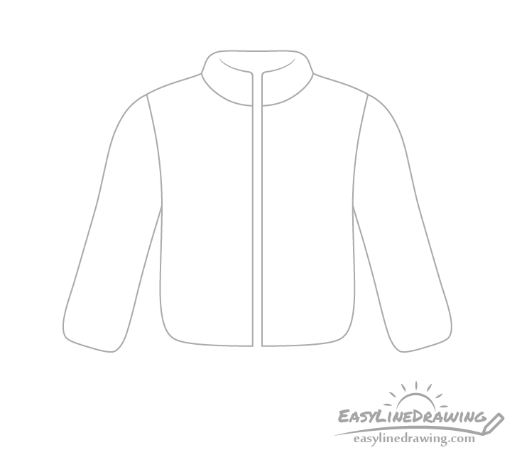 Jacket collar drawing