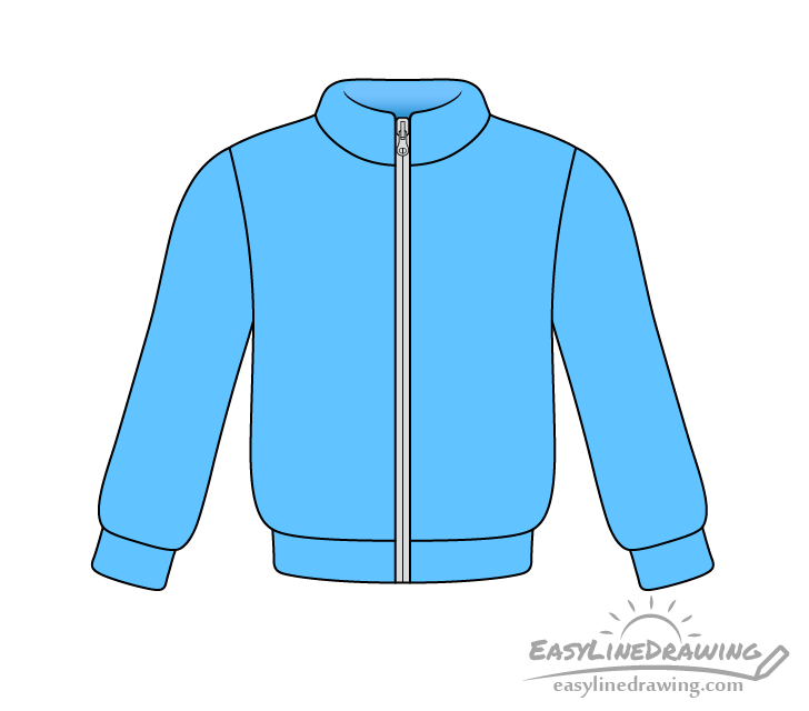 How to draw winter jacket easy #winterjackets 