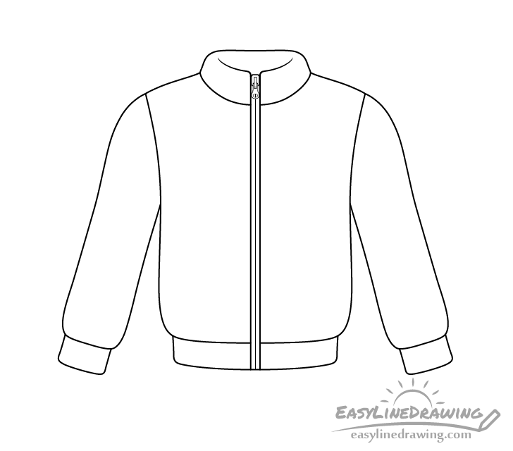 Jacket line drawing
