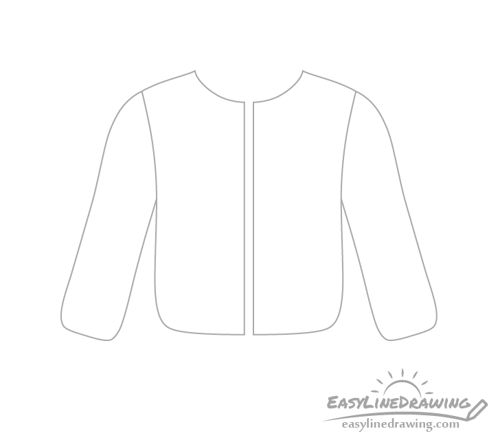 Jacket sleeves drawing