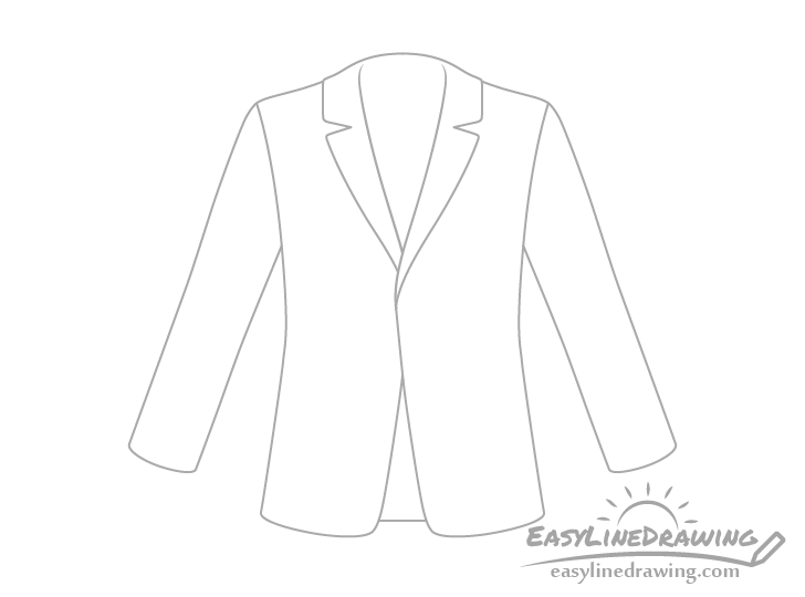 Suit outline drawing