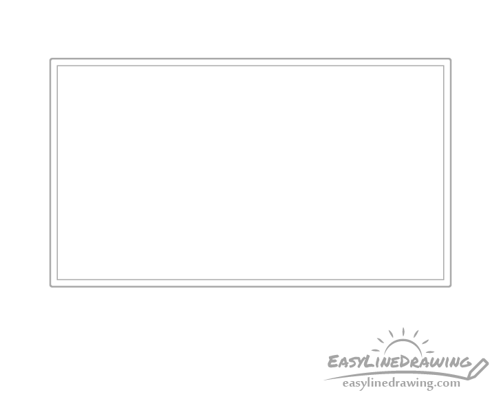 television screen drawing - Hướng dẫn cách vẽ tivi đơn giản với 6 bước cơ bản