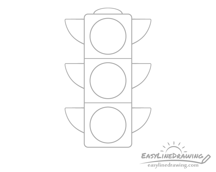 Traffic light cap drawing