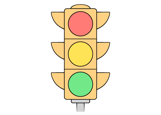 Traffic light drawing tutorial