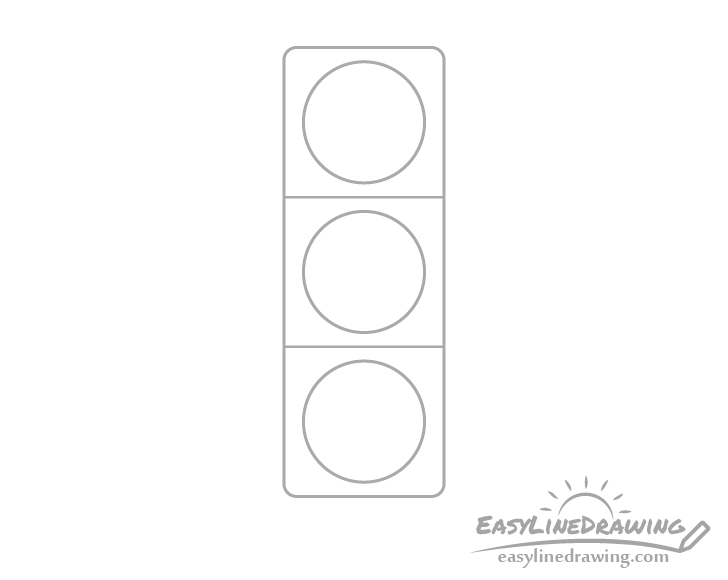 Traffic light lights drawing