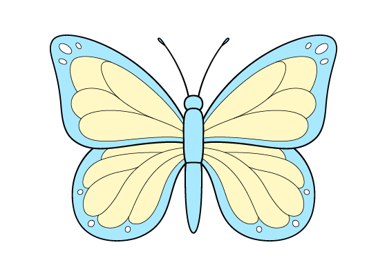 Butterfly drawing tutorial
