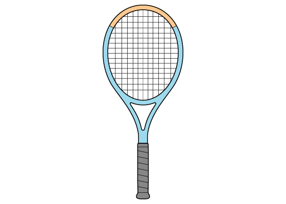 Tennis racket drawing tutorial