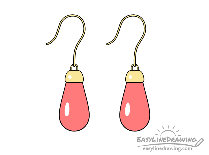 Earrings drawing