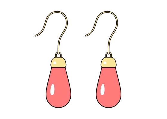 Earrings drawing tutorial