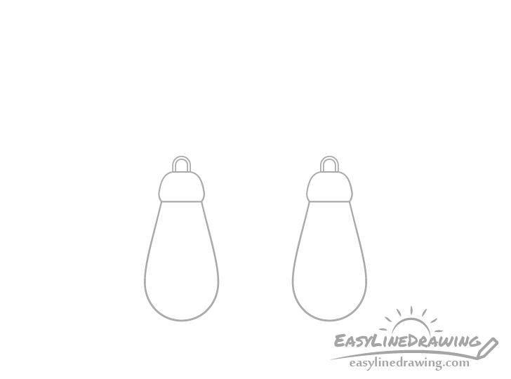 Earrings top drawing