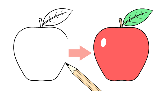 How to draw an apple video tutorial