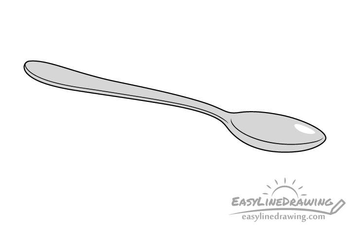 spoon drawing shading