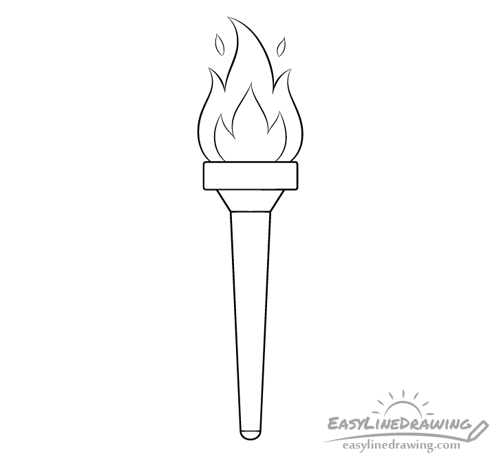 Torch line drawing