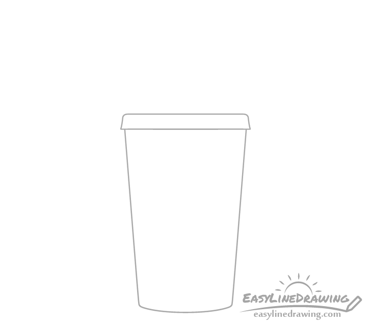 Soda cup bottom drawing