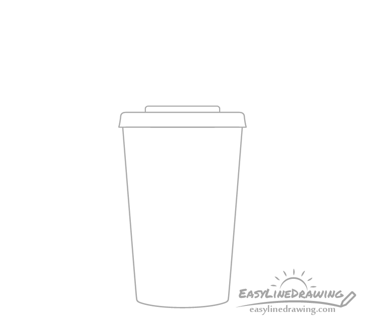 Soda cup lid drawing