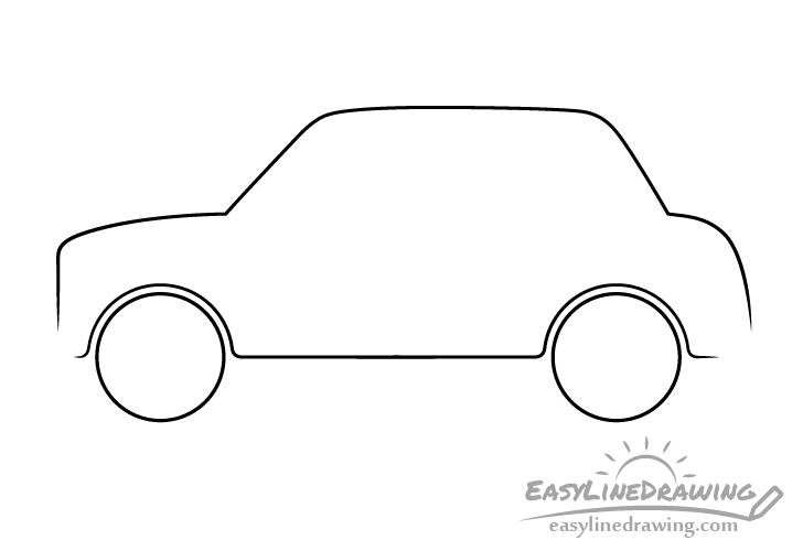 Car outline drawing