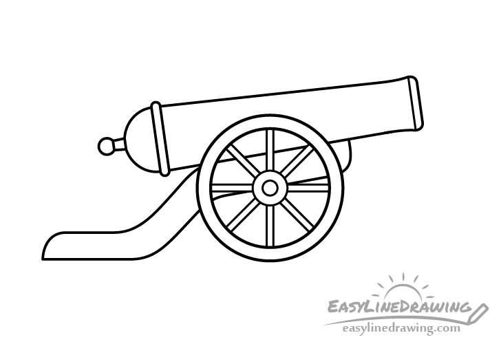 Cannon line drawing