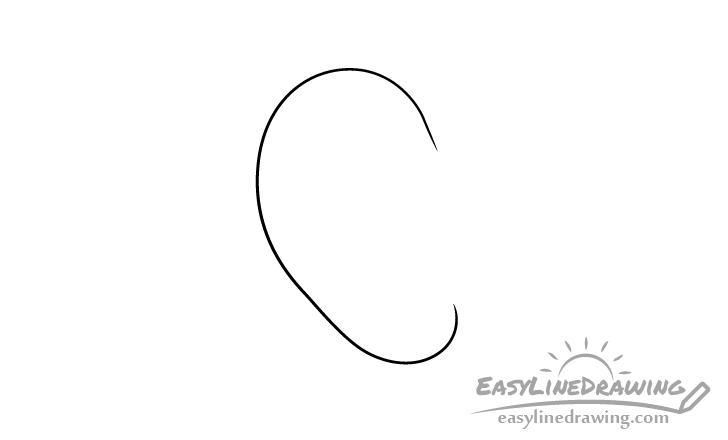 Ear outline drawing