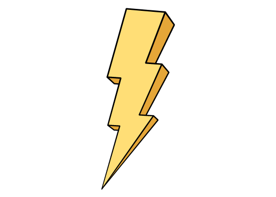 Lightning bolt drawing tutorial