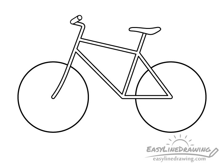 bike seat drawing