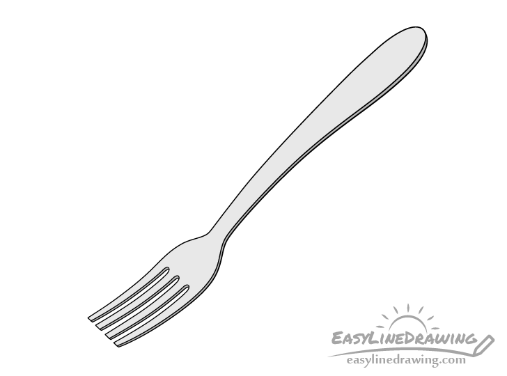 Fork drawing