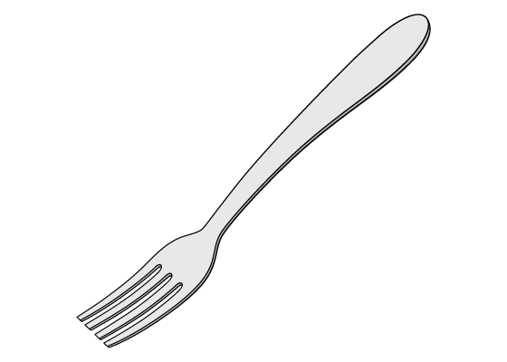 Fork drawing tutorial