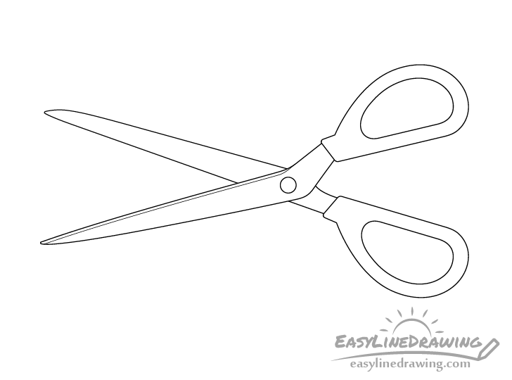 Scissors edge drawing