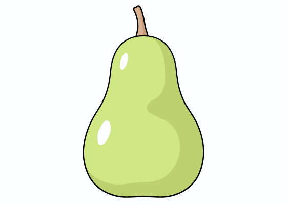 pear drawing tutorial