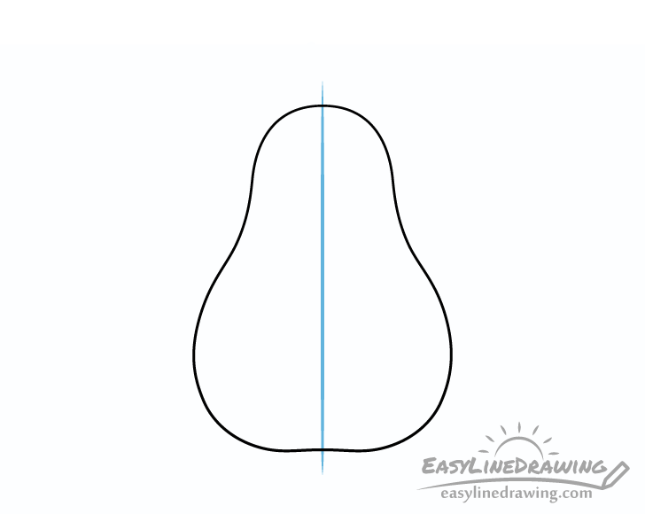 pear shape outline